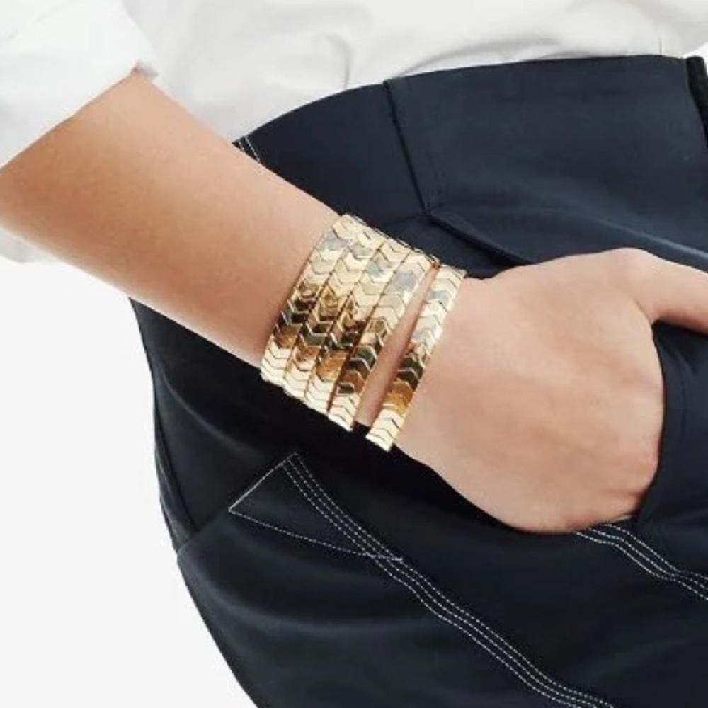 Roxanne Assoulin The Mixer chevron bracelet w/ bag